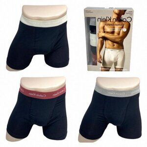 Calvin Klein 3 Pack Boxer Brief Black Cotton NB2616954 Men's Underwear Stretch